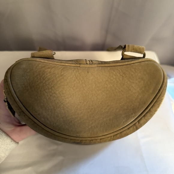 COACH Vintage Sonoma Tote Fishing Creel Crossbody Shoulder Bag Olive Green Sage - Picture 3 of 16